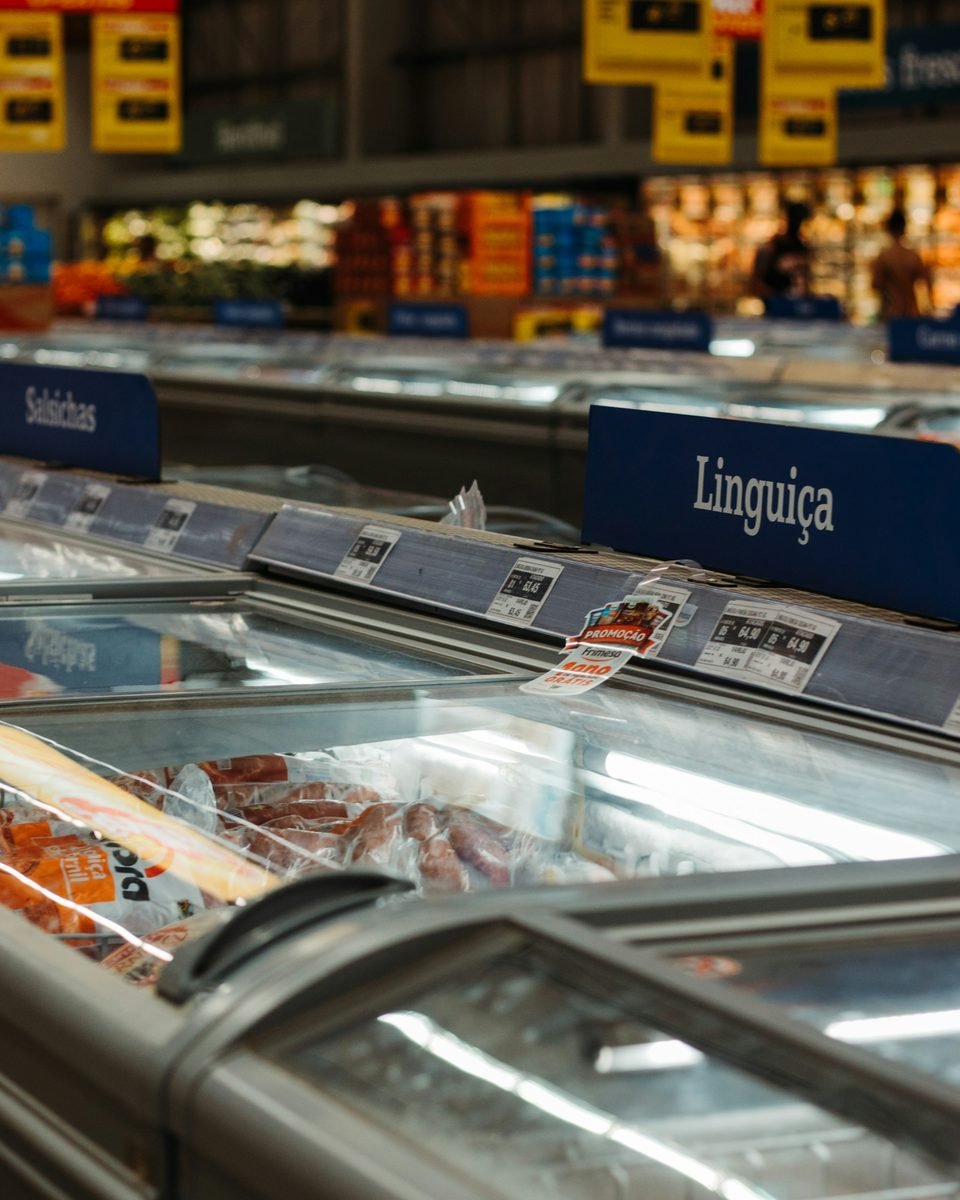 Arcones congeladores de supermercado
